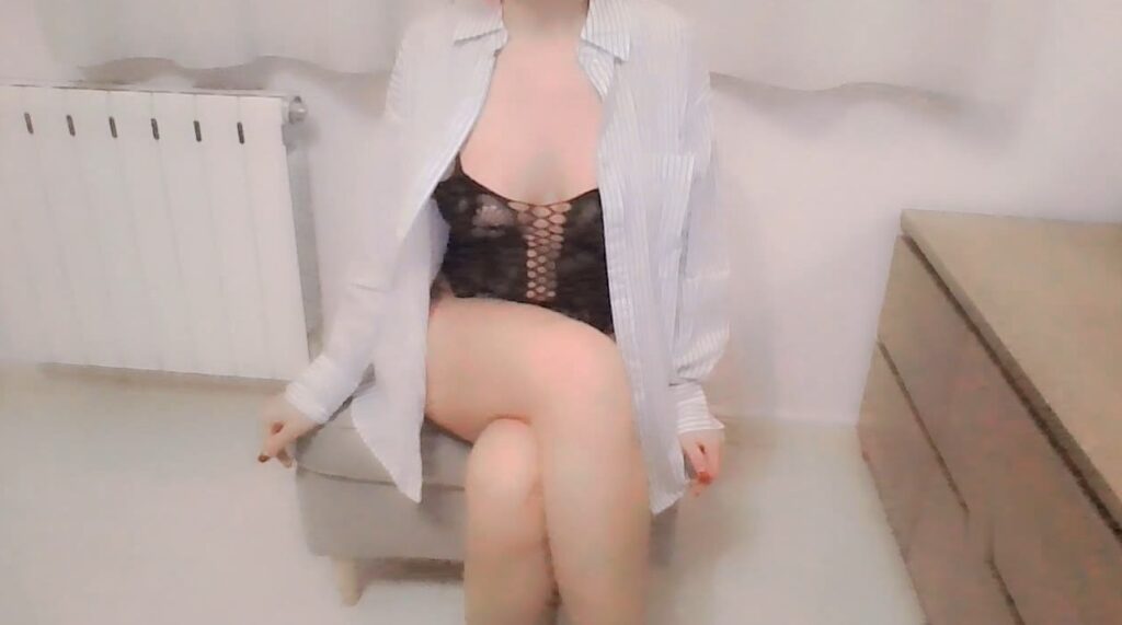 lingerie con camicia di una Hotwife a Saragozza