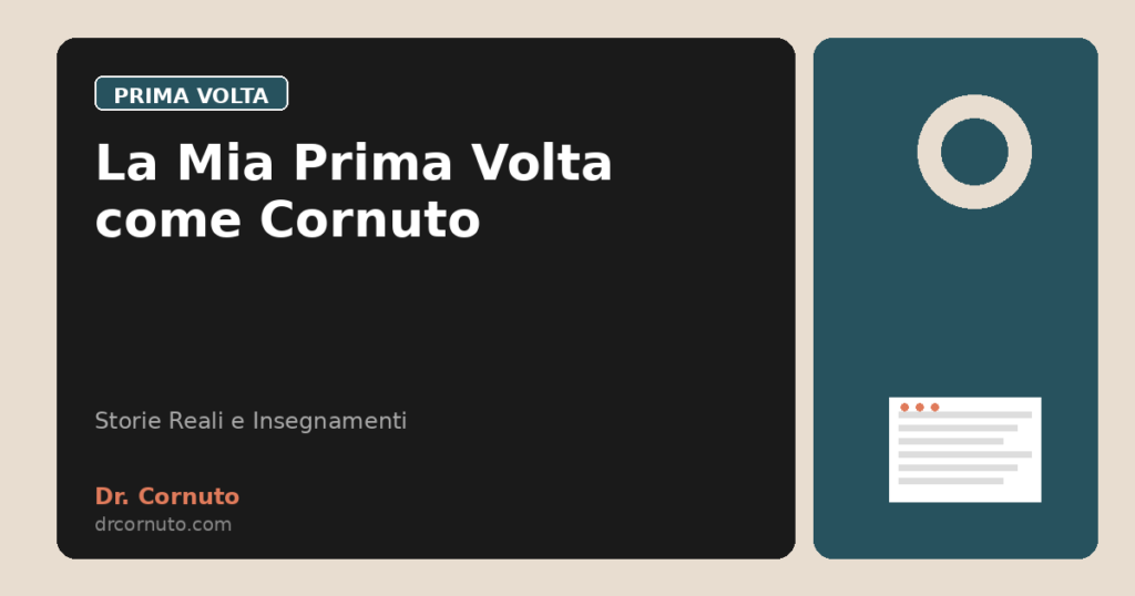 La Mia Prima Volta come Cornuto