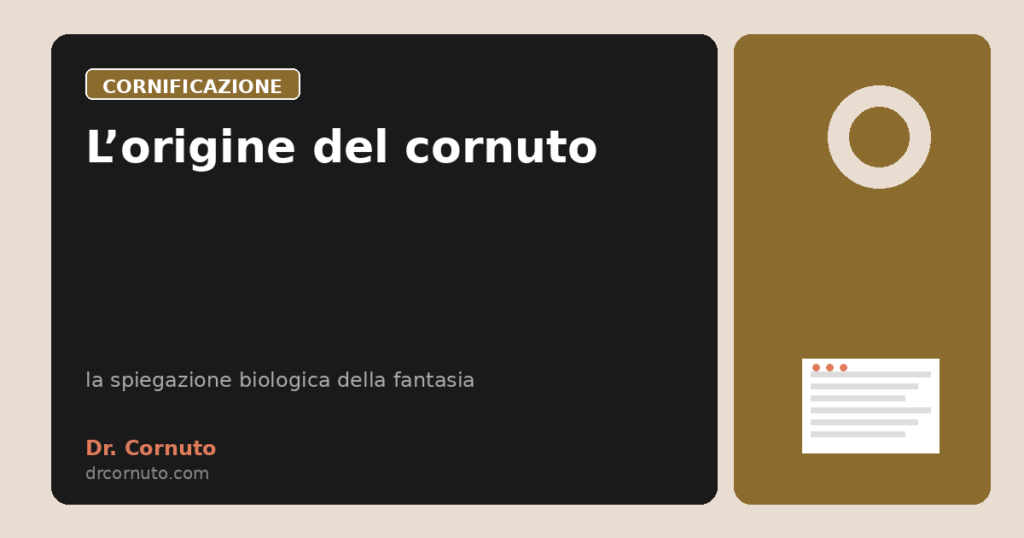 L’origine del cornuto